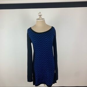 Blue & Black Sweater Dress
